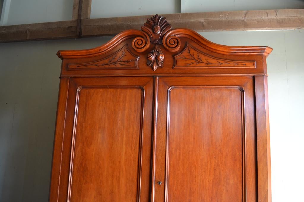 Prachtige grote antieke mahonie Louis Philippe kuifkast, Antiek en Kunst, Antiek | Meubels | Kasten, Verzenden