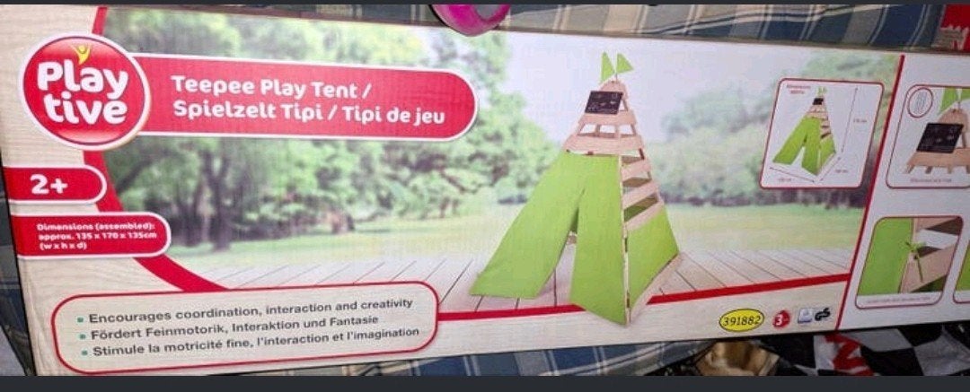 Playtive Tipi Tent - Nieuw in Doos!, Ophalen, Nieuw, Hout