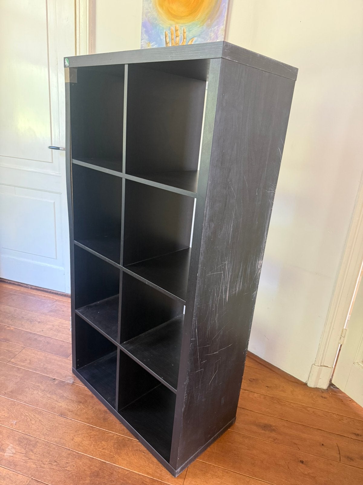 Kallax 2x4, black, Ophalen, 50 tot 100 cm, Zo goed als nieuw, Minder dan 100 cm