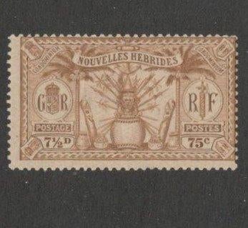 1925 7,5d-75c NOUVELLES-HEBRIDES Brits/Franse-kolonie, Ophalen of Verzenden, Postfris