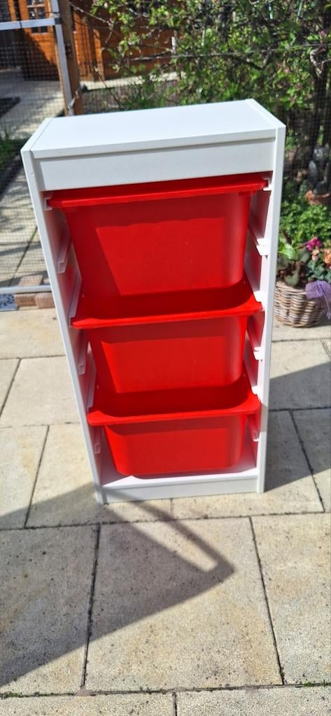 Nog mooie Ikea Trofastkast  met laatjes en 3 deksels, Kinderen en Baby's, Ophalen, Wanddecoratie