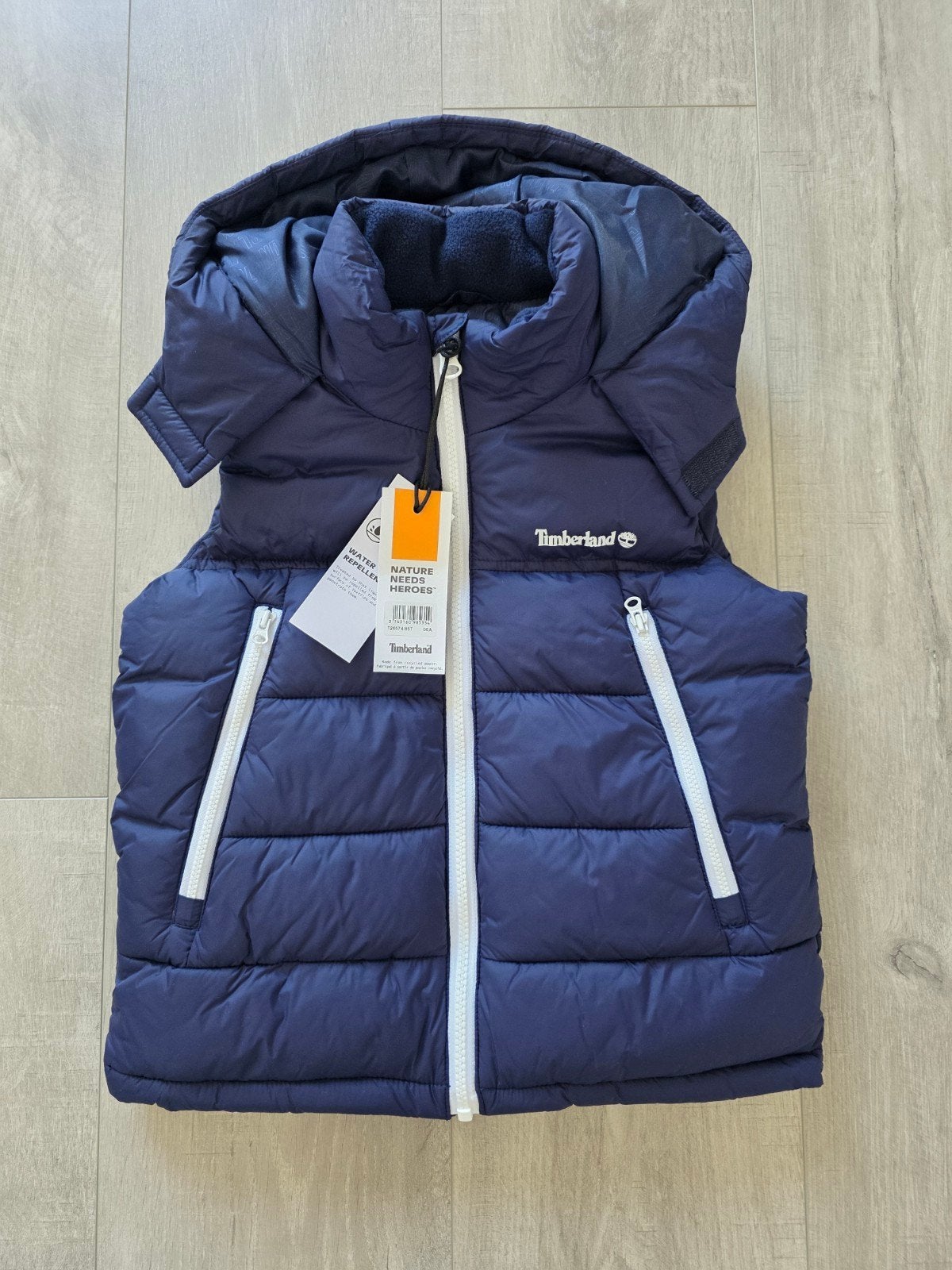 Nieuw Timberland bodywarmer, maat 114 donkerblauw, Timberland, Jongen of Meisje, Nieuw, Ophalen of Verzenden