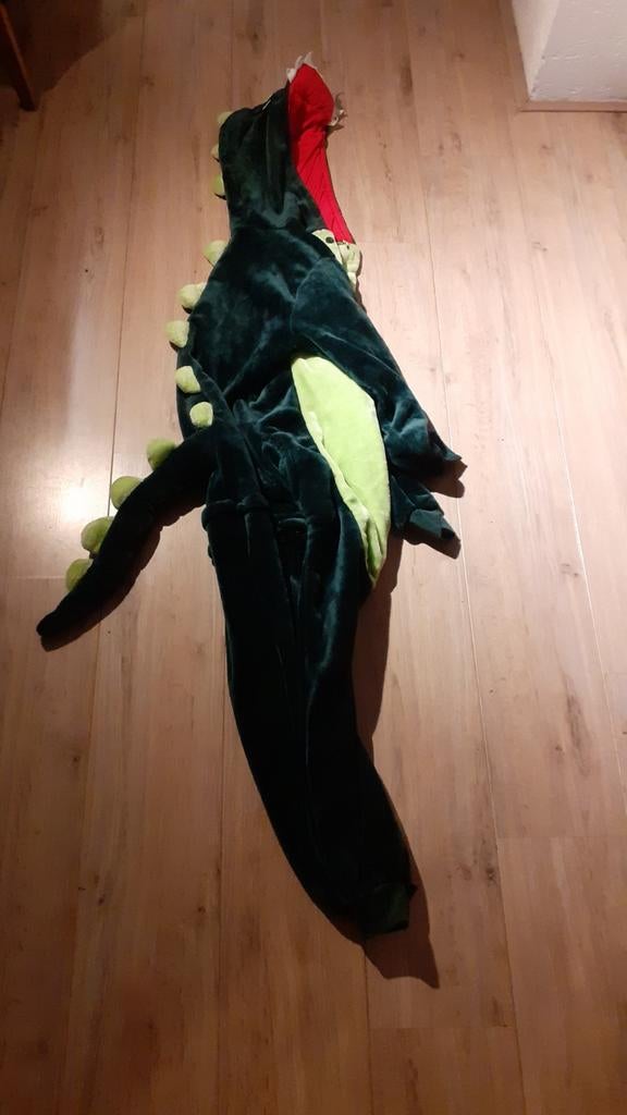 Onesie Groene Draak en Paarse Eenhoorn - Maat S, Ophalen of Verzenden, Gebruikt, 158 t/m 164, Jongen of Meisje