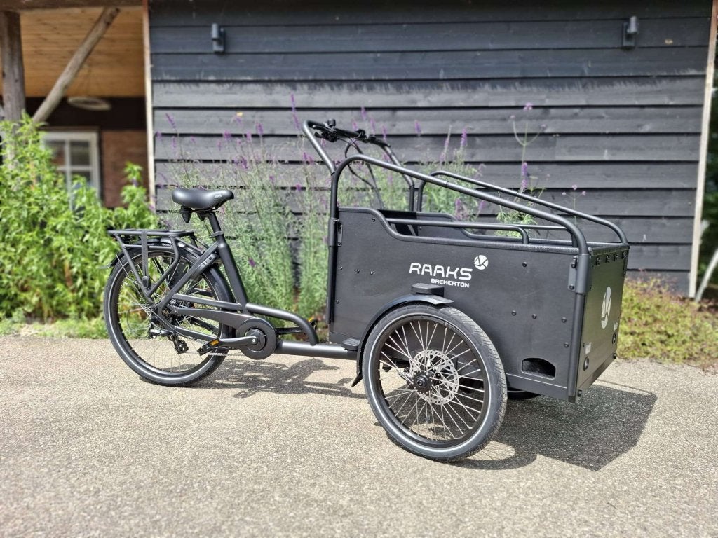 Fietshokje Groningen: Raaks Bremerton Elektrische Bakfiets, Fietsen en Brommers, Fietsen | Bakfietsen, 4 kinderen of meer, Huif