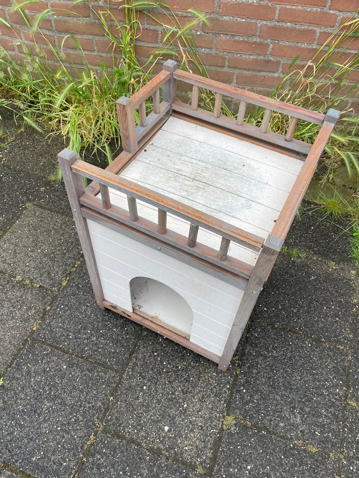 kattenhuis van hout, Dieren en Toebehoren, Ophalen, Gebruikt