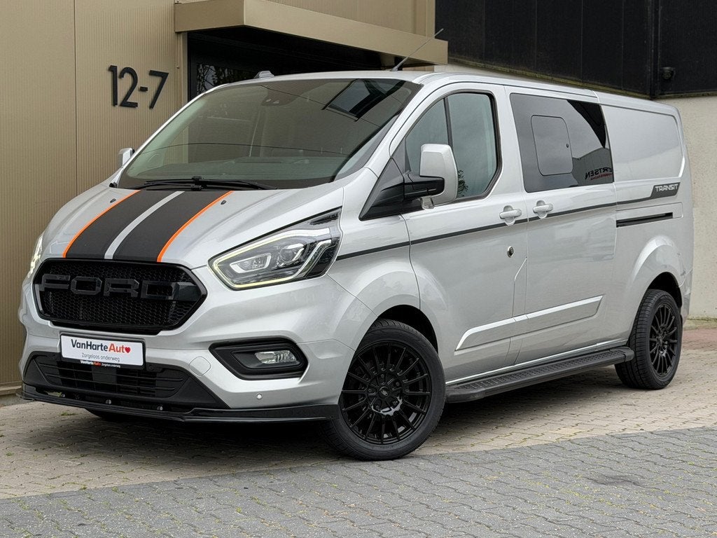 Ford Transit Custom 300 2.0 TDCI|170pk|L2H1|ACC|DC|Raptor, Auto's, Bestelauto's, 15 km/l, 4 cilinders, Leder, Bedrijf