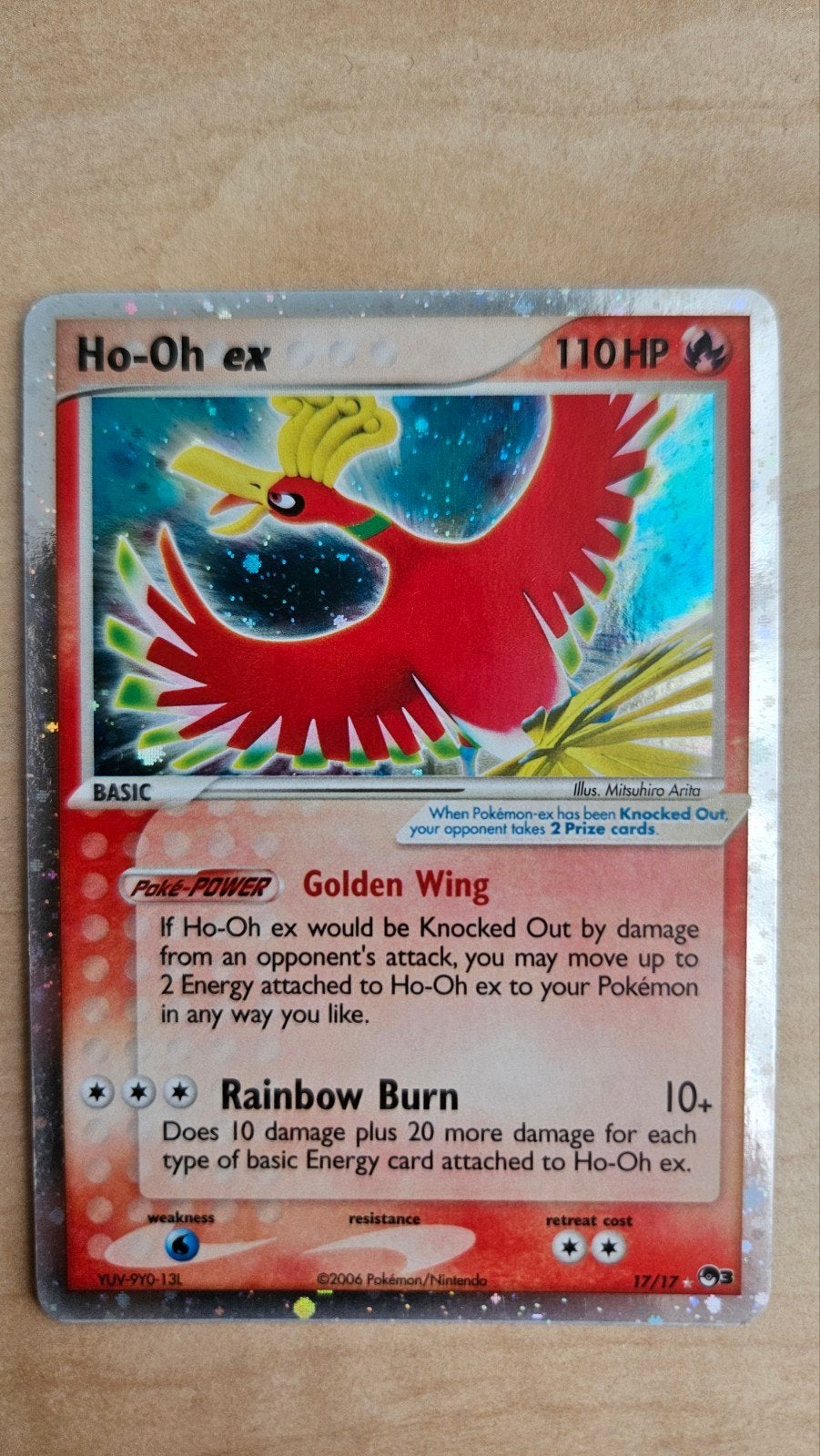 Ho-Oh ex 17/17 Pop series 3, Ophalen of Verzenden, Speelkaart(en)