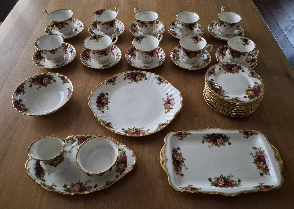 Royal Albert Old Country Roses – Compleet theeservies, Ophalen of Verzenden
