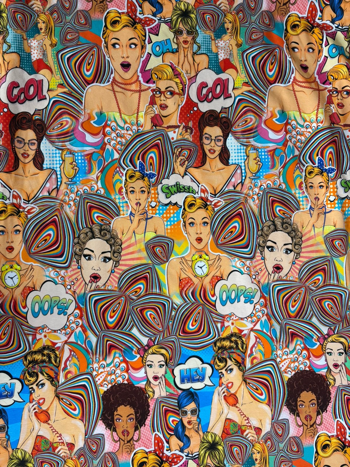 Tricot stof all-over per meter print : dames, Ophalen of Verzenden, Nieuw, Katoen