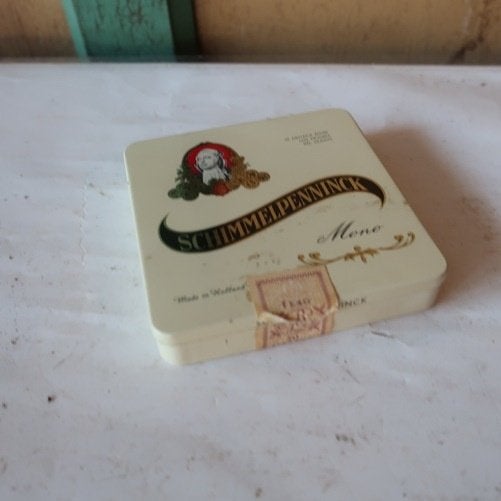 Schimmelpenninck sigaren blikje origineel 9 x 10 x 2 cm, Verzamelen, Rookartikelen, Aanstekers en Luciferdoosjes, Ophalen of Verzenden