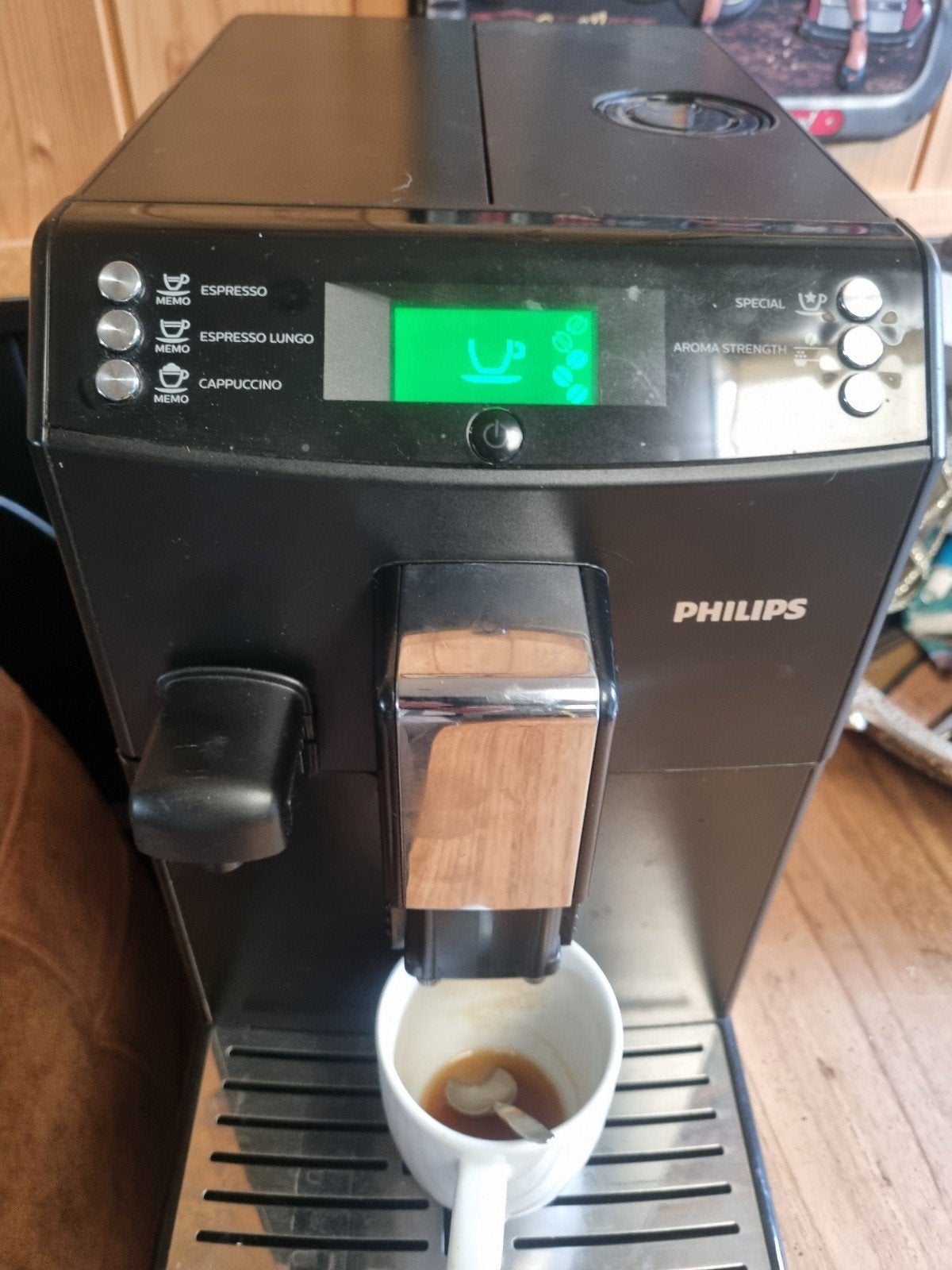 Philips HD8834/01 Volautomatische Espressomachine, Stoompijpje, Gebruikt, Espresso apparaat, Ophalen of Verzenden
