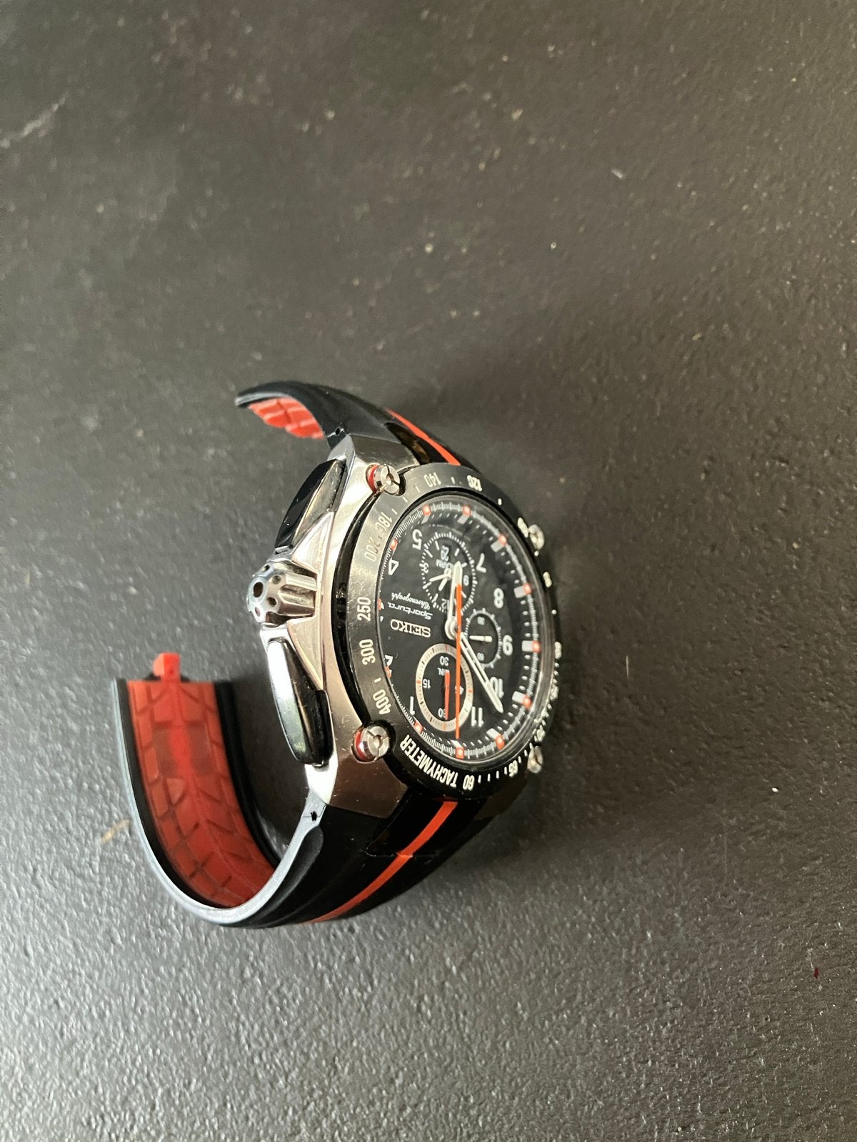 Seiko Sportura Chronograaf Herenhorloge, Seiko, Gebruikt, Staal, Polshorloge