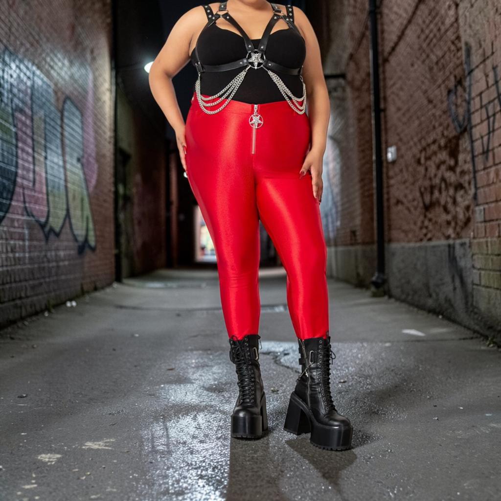 NWT Killstar Broek Maat 3XL Rood Skinny Disco Obskura Jeans, Verzenden, Star, Nieuw, Ll