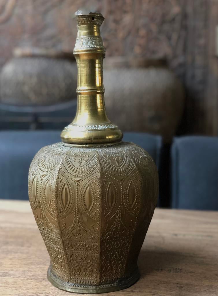 Oude rozenwater kruik Maleisië oosters rituelen fles kruik, Antiek en Kunst, Ophalen of Verzenden