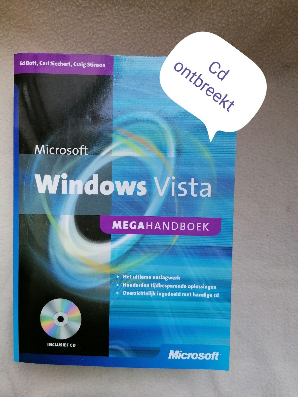 Microsoft Windows Vista Megahandboek (zonder CD), Computers en Software, Ophalen of Verzenden, Gebruikt, Windows