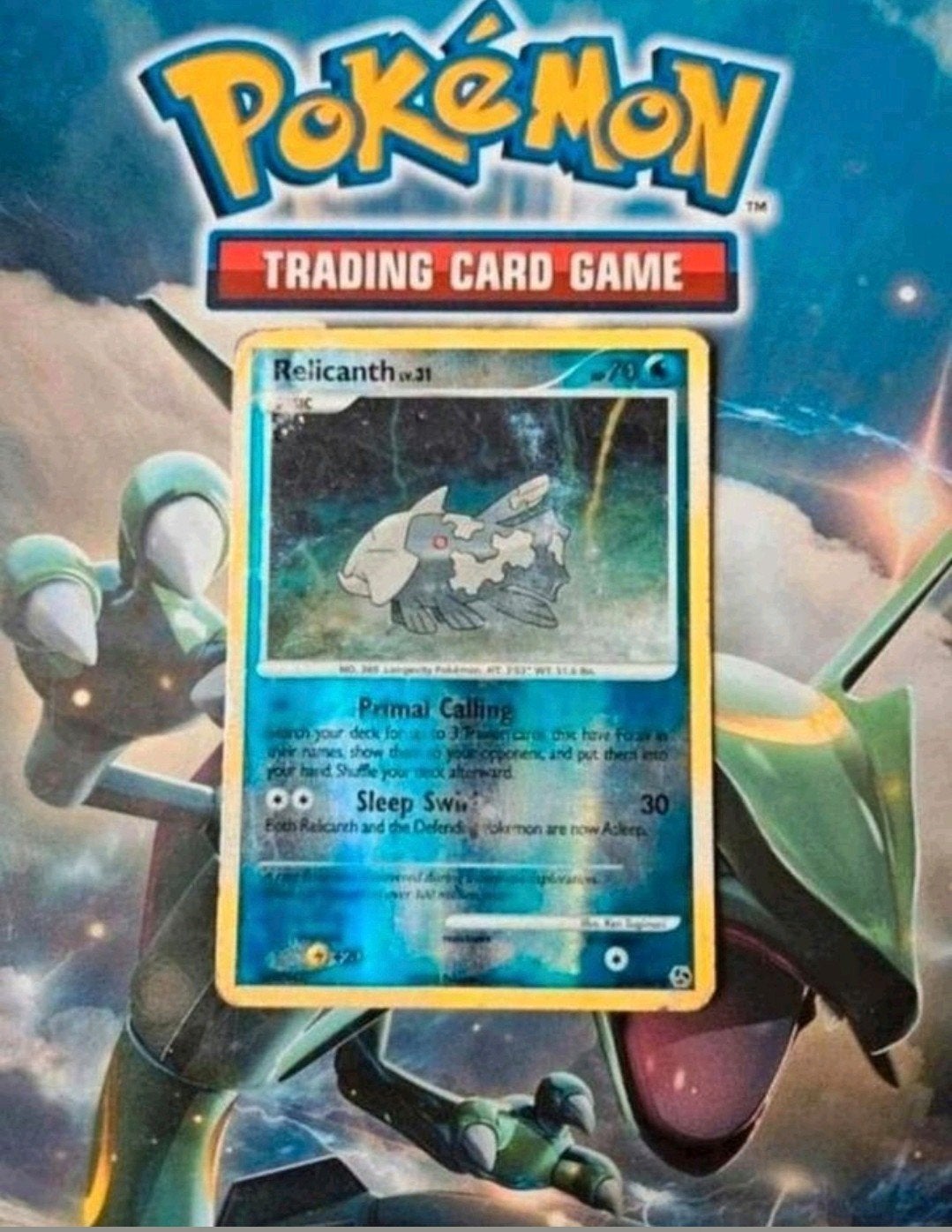 Relicanth 51/106 DP Great Encounters pokemon kaart reverse, Ophalen of Verzenden, Gebruikt, Losse kaart, Foil