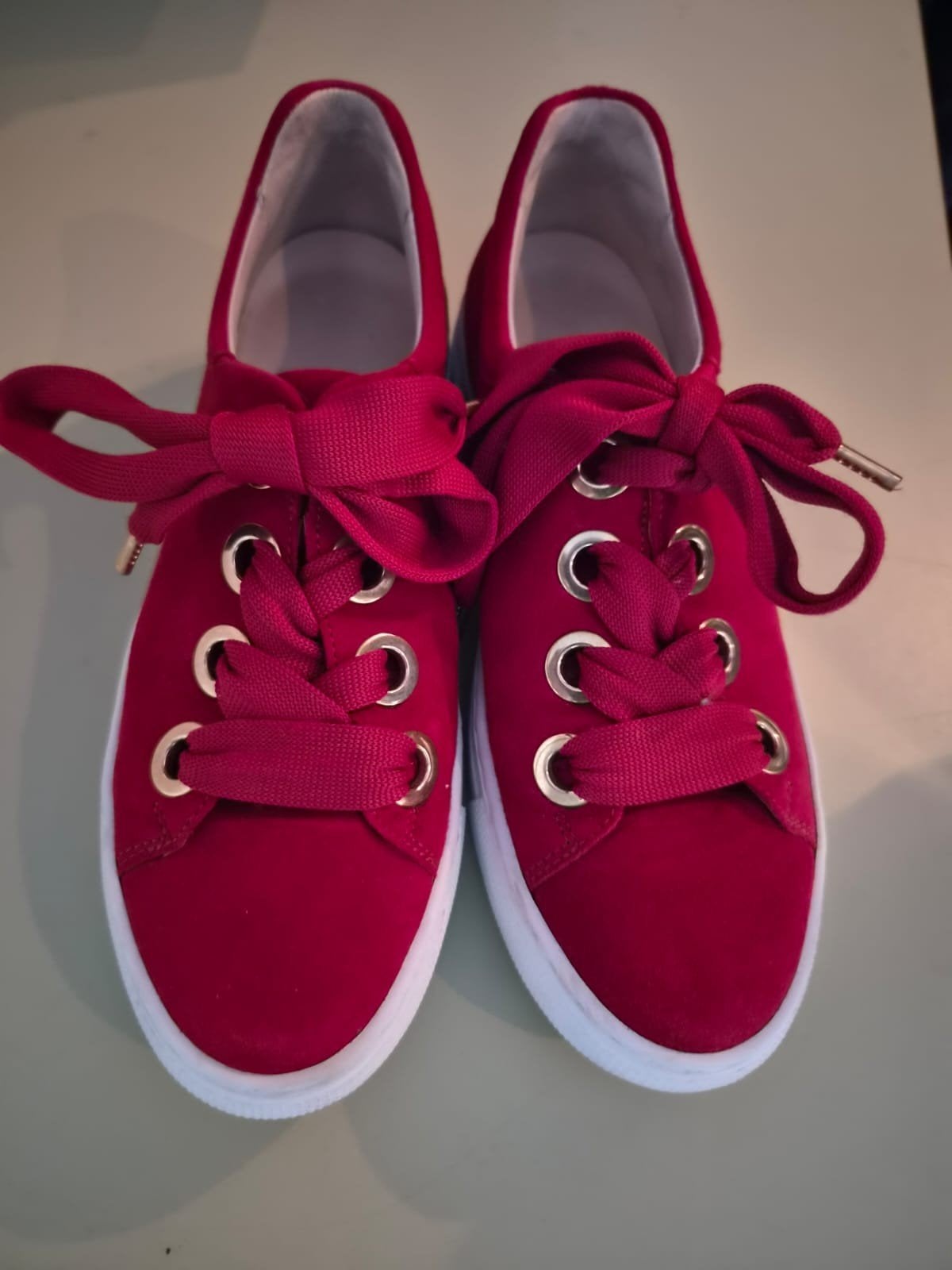 Gabor rode sneakers - Zo goed als nieuw, Gabor, Ophalen of Verzenden, Rood, Sneakers of Gympen