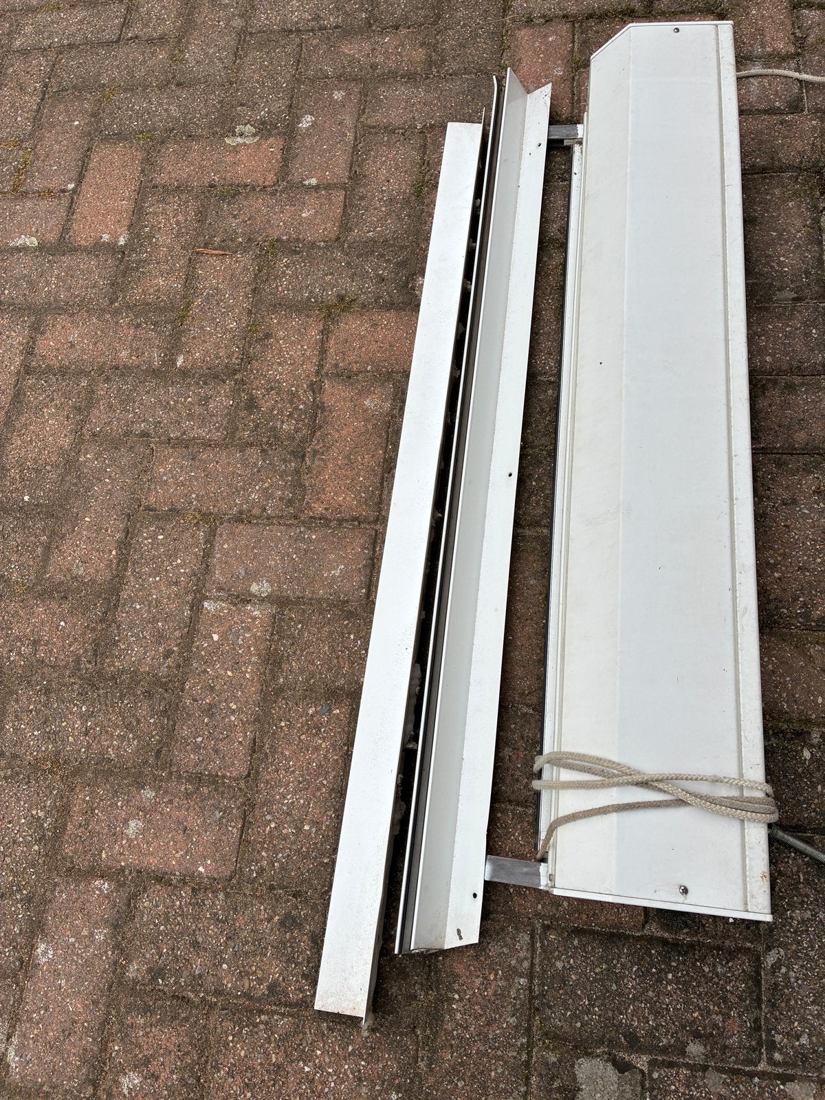 Rolluik handbediend 100x110 cm - bak goed, zijgeleiding mind, Doe-het-zelf en Verbouw, Rolluiken, Gebruikt, Minder dan 100 cm