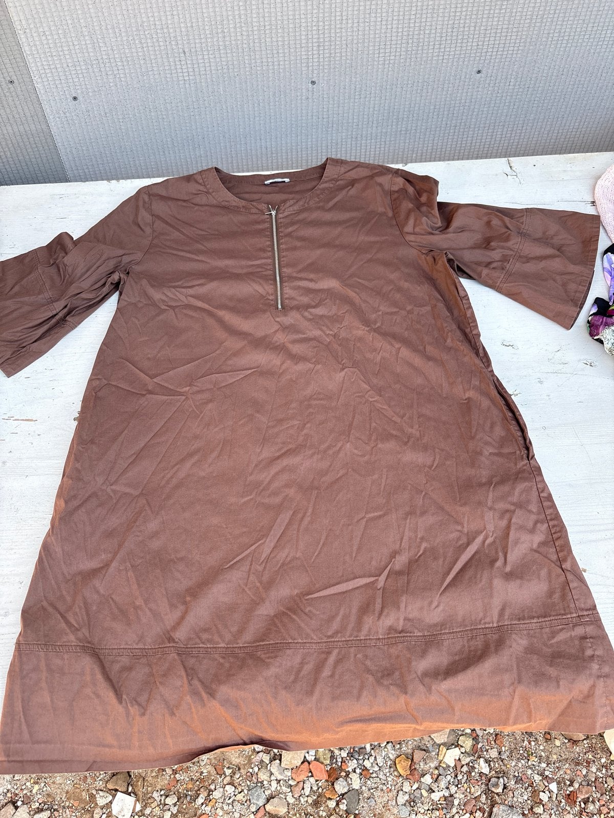 Peserico Jurk Bruin Maat XXL, Bruin, Maat 46/48 (XL) of groter, Ophalen of Verzenden, Zo goed als nieuw