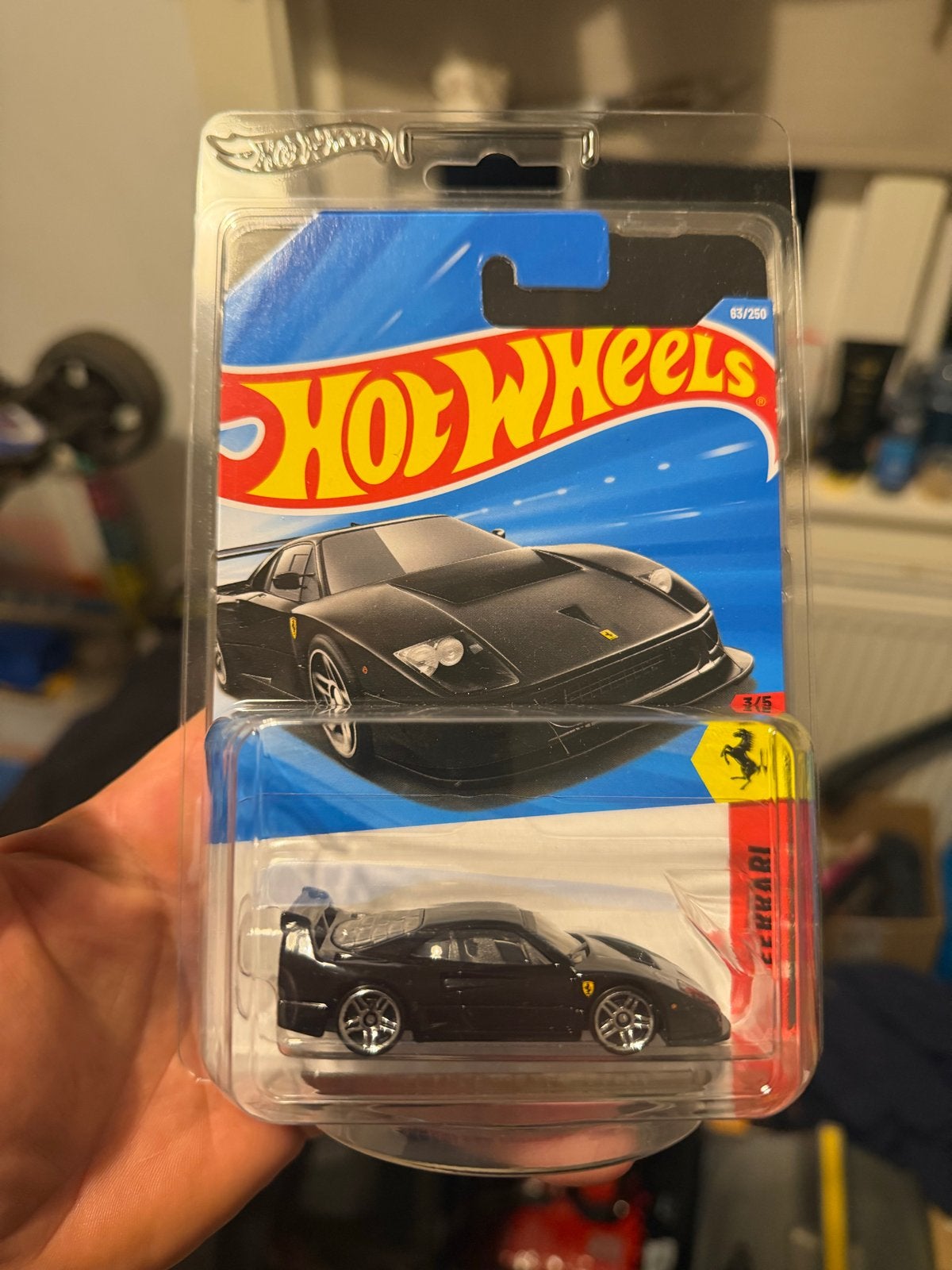Hot Wheels Ferrari F40 Competizione Zwart INT., Ophalen of Verzenden, Nieuw