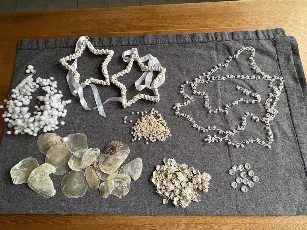 Witte kerst accessoires, Diversen, Kerst, Zo goed als nieuw, Ophalen of Verzenden