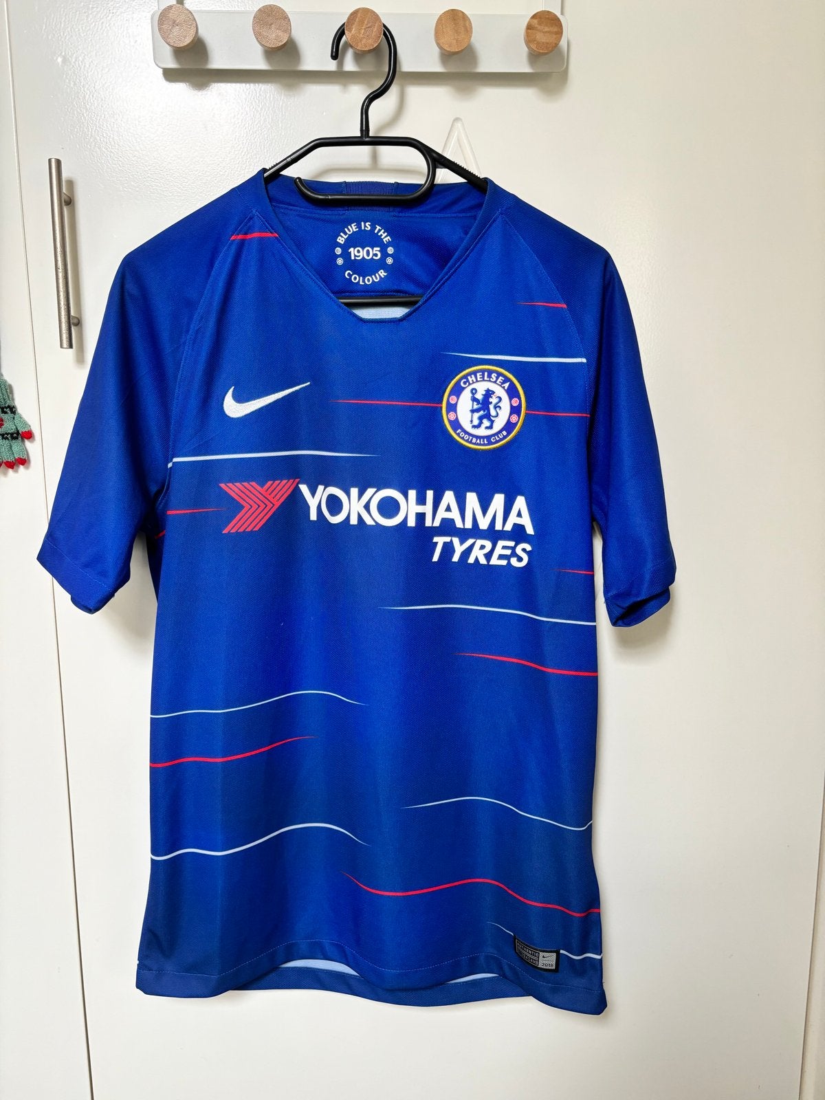 Chelsea Thuisshirt 2018/19 Hazard 10 Premier League Originee, Blauw, Ophalen of Verzenden, Zo goed als nieuw, Voetbal
