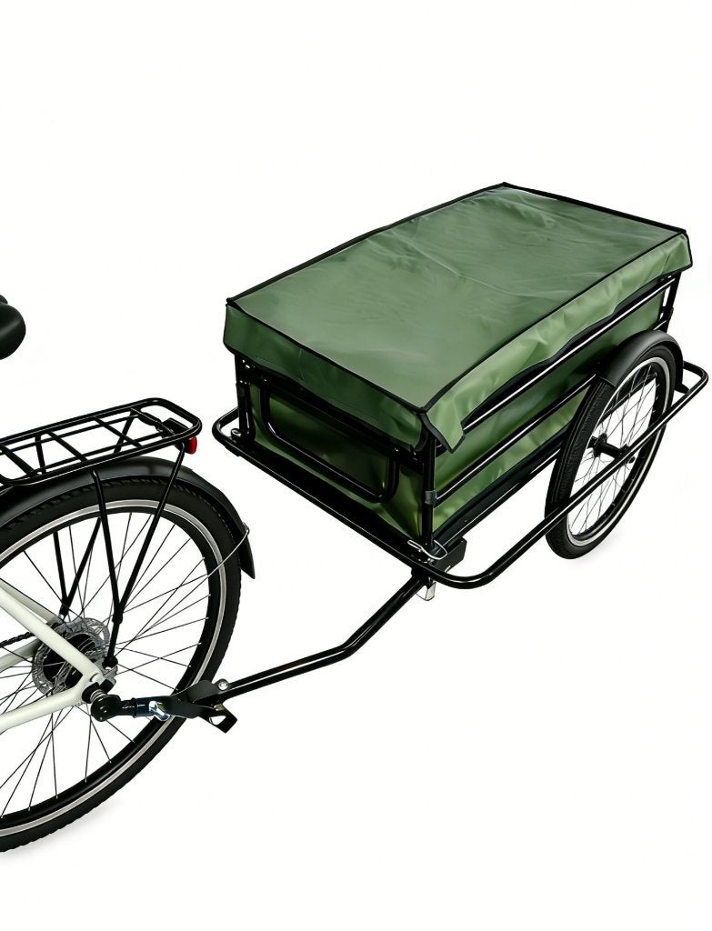 Fietskar aanhanger trailer met afdekzeil - 100 cm x 52 cm, Ophalen, Nieuw, Aanhangfiets, 80 kg of meer