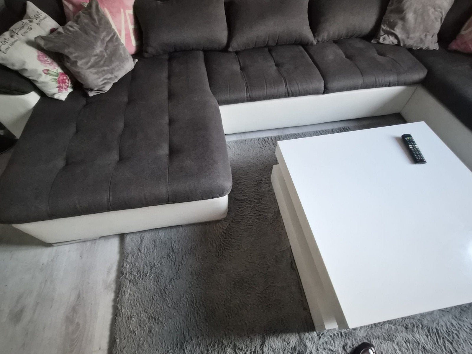 Grote hoekbank met chaise longue, Ophalen, Gebruikt, Hoekbank, 300 cm of meer