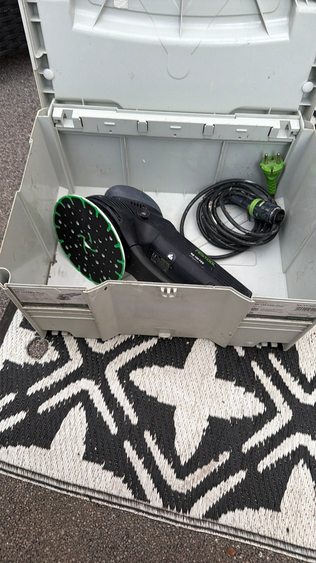 Festool ROTEX RO 150 FEQ Excenterschuurmachine- 720W - 150mm, Doe-het-zelf en Verbouw, Gereedschap | Schuurmachines, Ophalen of Verzenden