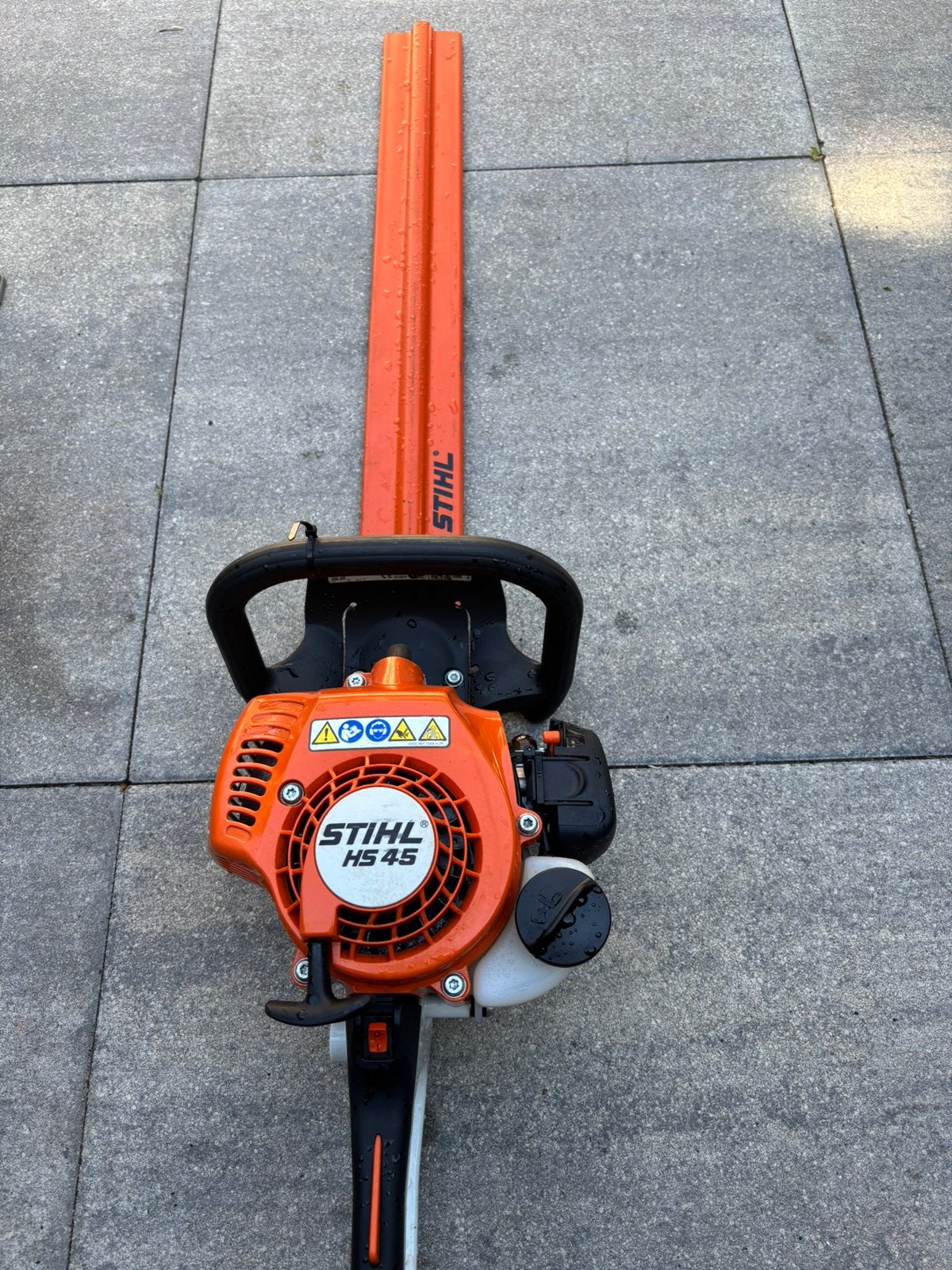 Stihl hs 45 heggenschaar, Ophalen of Verzenden, Zo goed als nieuw, Benzine
