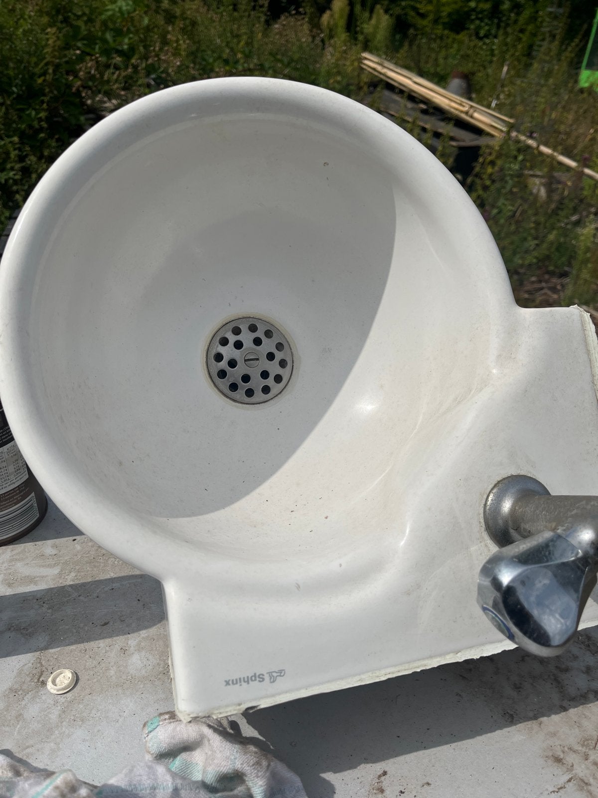 Sphinx Grohe Kraan met Wastafel, Ophalen, Gebruikt, Chroom, Kraan