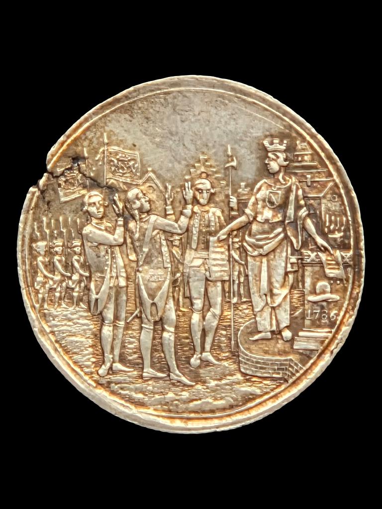 Penning Utrechtste Schutterij 1768 Zilver, Ophalen of Verzenden, Vóór koninkrijk, Overige waardes, Zilver