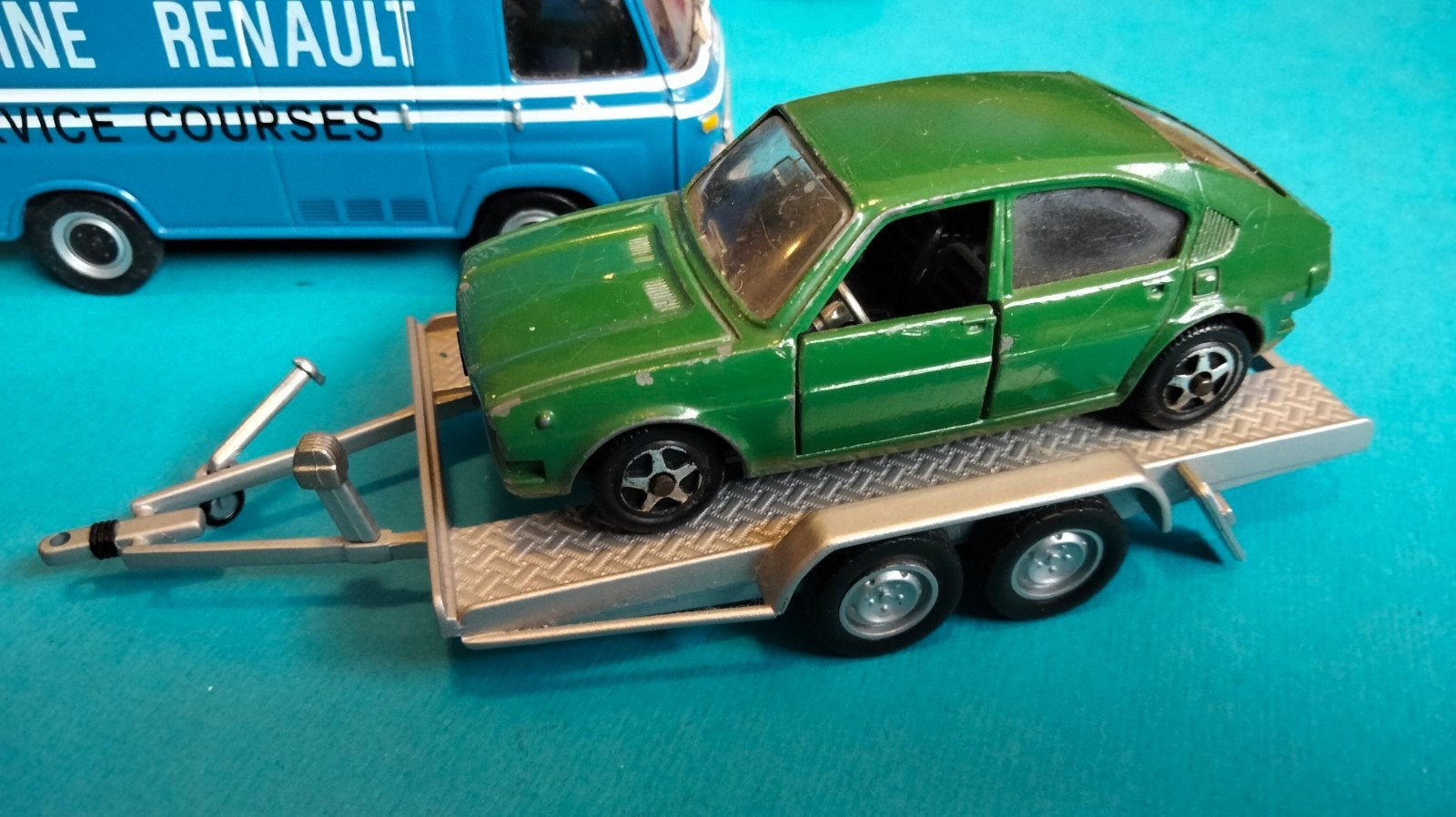 Mebetoys Alfa Romeo Alfasud- Groen, Hobby en Vrije tijd, Ophalen of Verzenden, Gebruikt, Auto, Overige merken