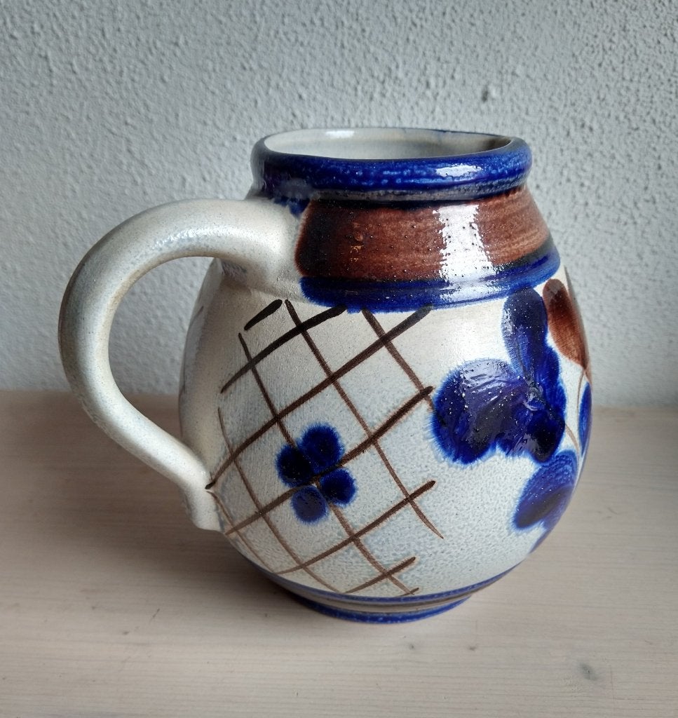 West Germany vintage steengoed stenen kan of vaas, Antiek en Kunst, Ophalen of Verzenden