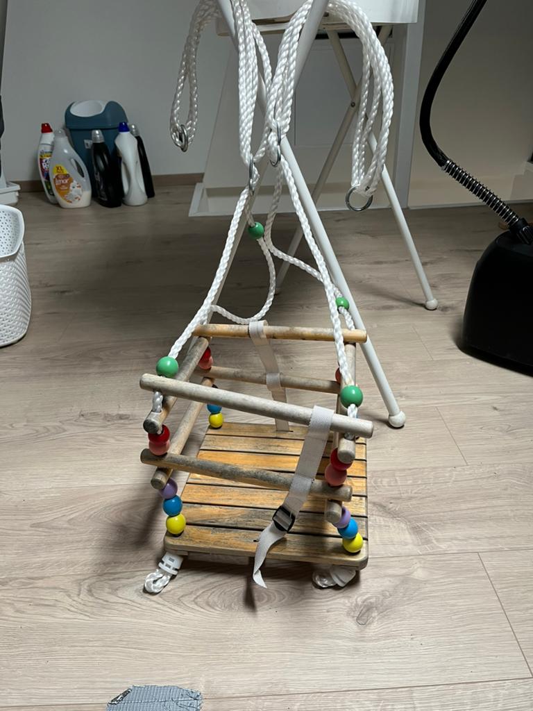 Houten schommel voor baby’s, Kinderen en Baby's, Speelgoed | Buiten | Speeltoestellen, Ophalen, Gebruikt, Schommel