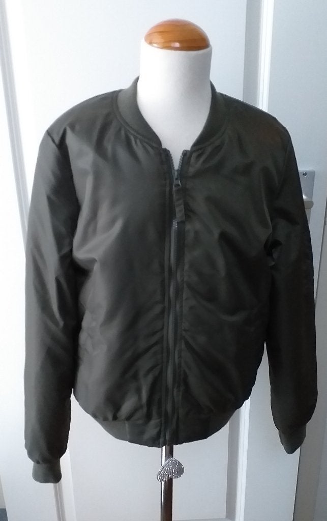Bomber Jack XS 34 36 Army Groen Herfst ( Jool ), Kleding | Dames, Ophalen of Verzenden, Zo goed als nieuw, Maat 34 (XS) of kleiner