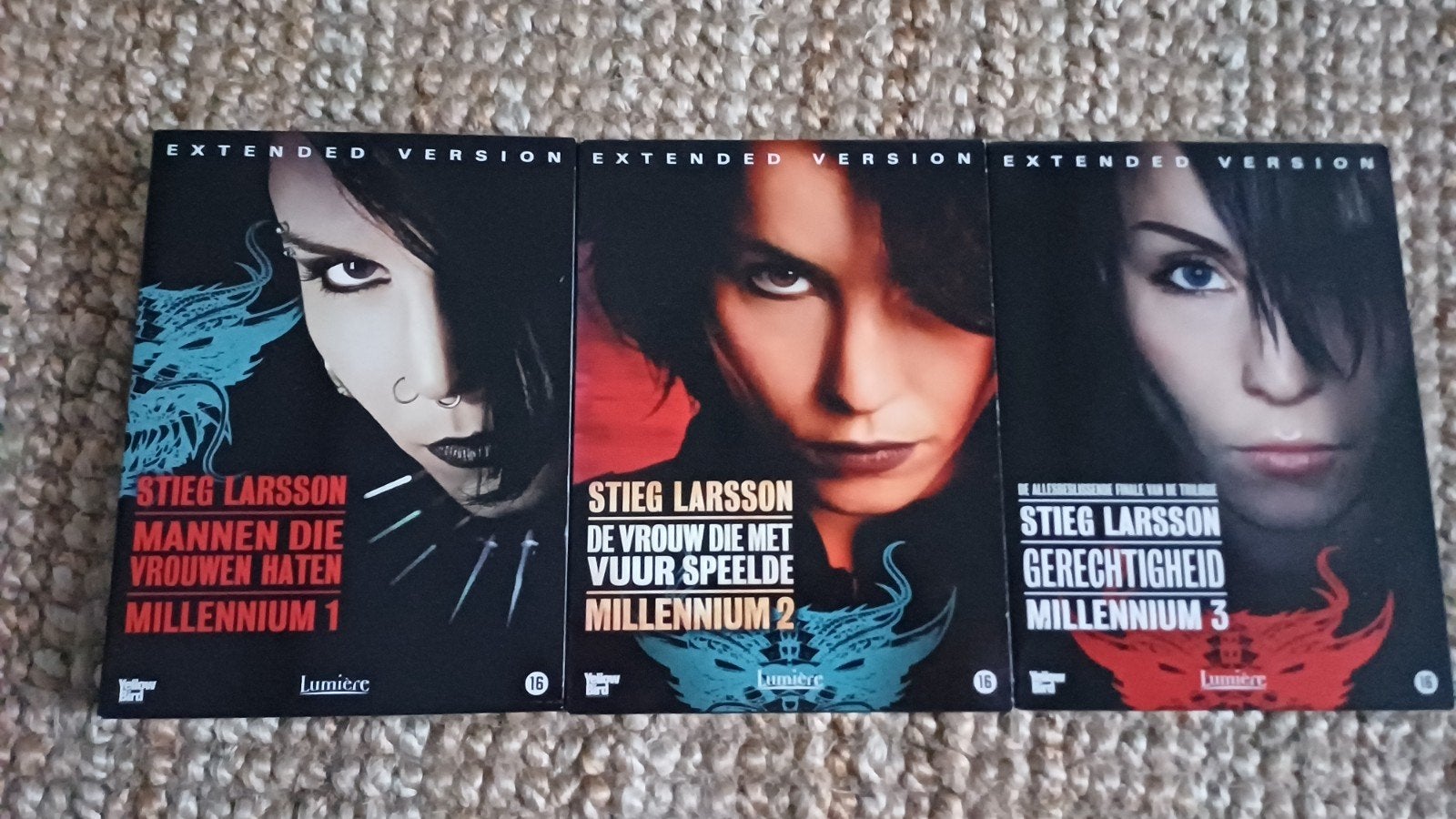 Millennium Trilogie Extended Version Stieg Larsson 6x DVD, Vanaf 16 jaar, Ophalen of Verzenden, Zo goed als nieuw, Actiethriller