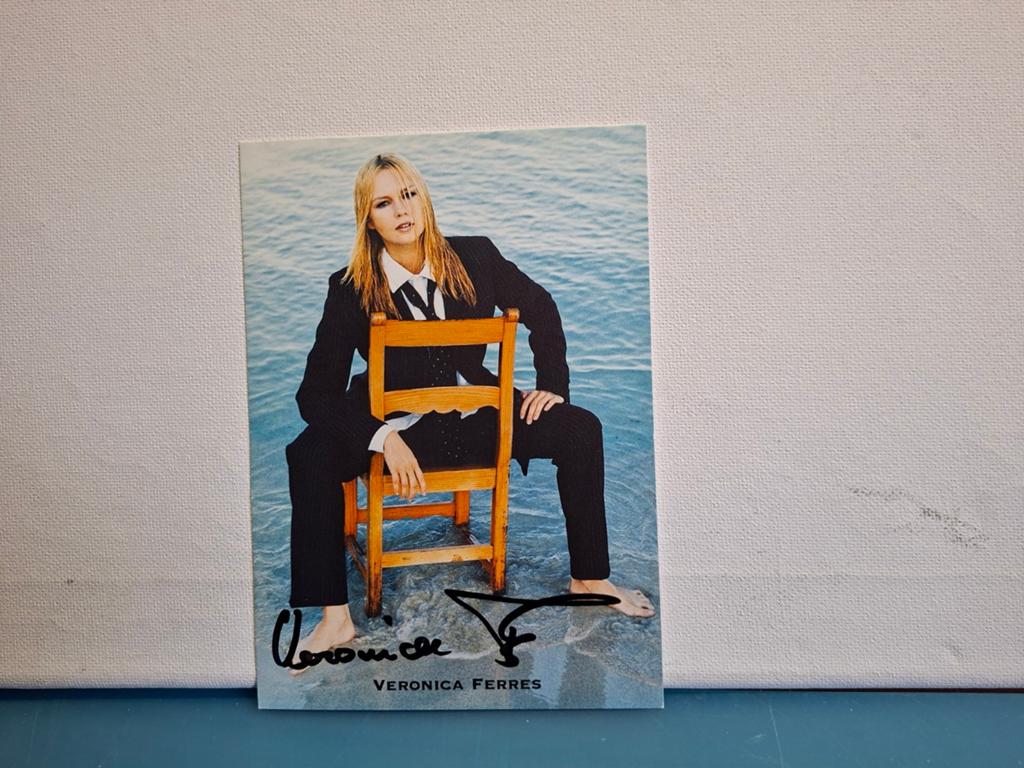 VERONICA FERRES ACTRES GERMANY, Verzamelen, Muziek, Artiesten en Beroemdheden, Verzenden, Nieuw, Foto of Kaart, Gesigneerd