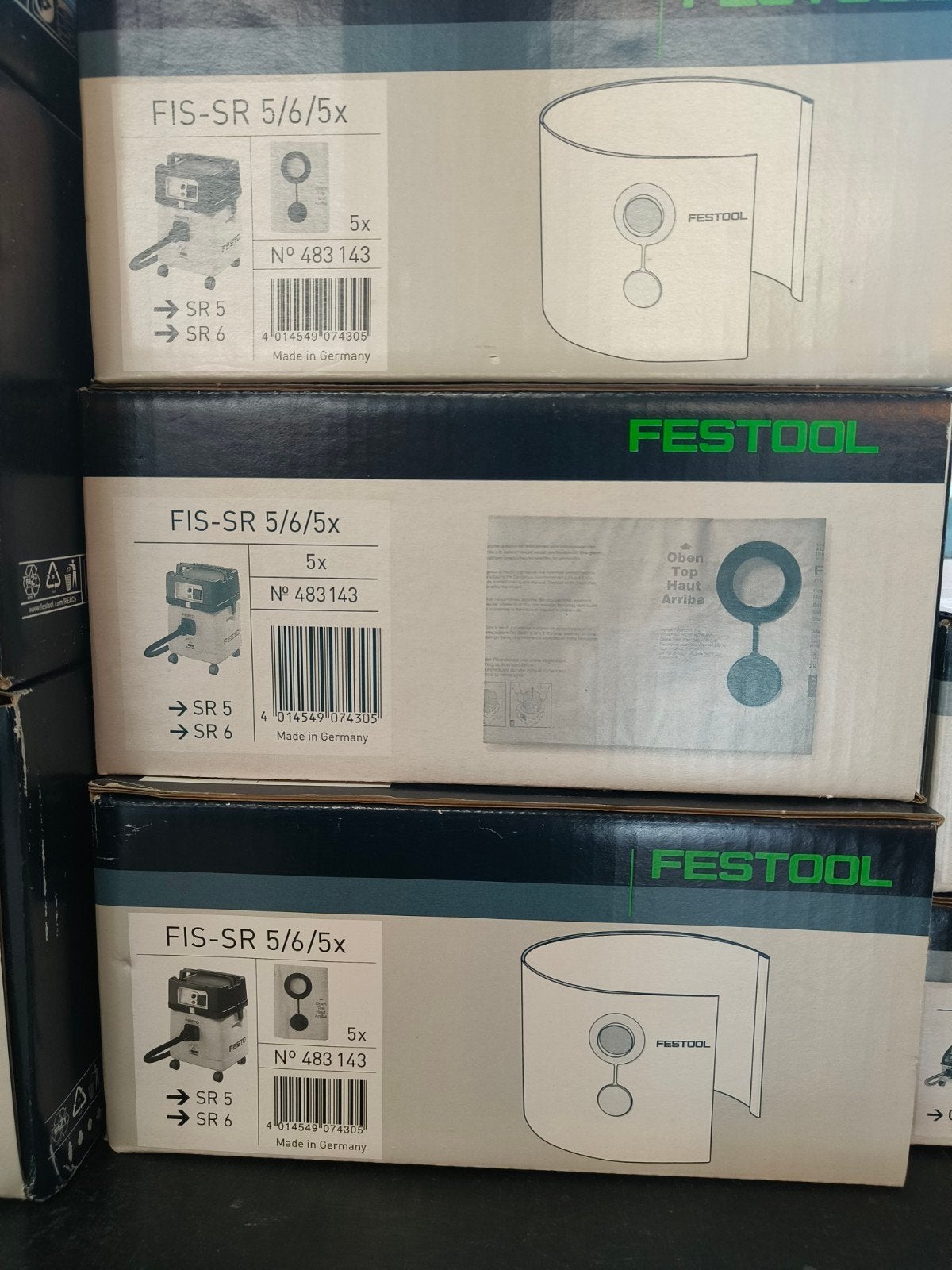 Festool stofzakken SR5/6, Ophalen of Verzenden, Nieuw