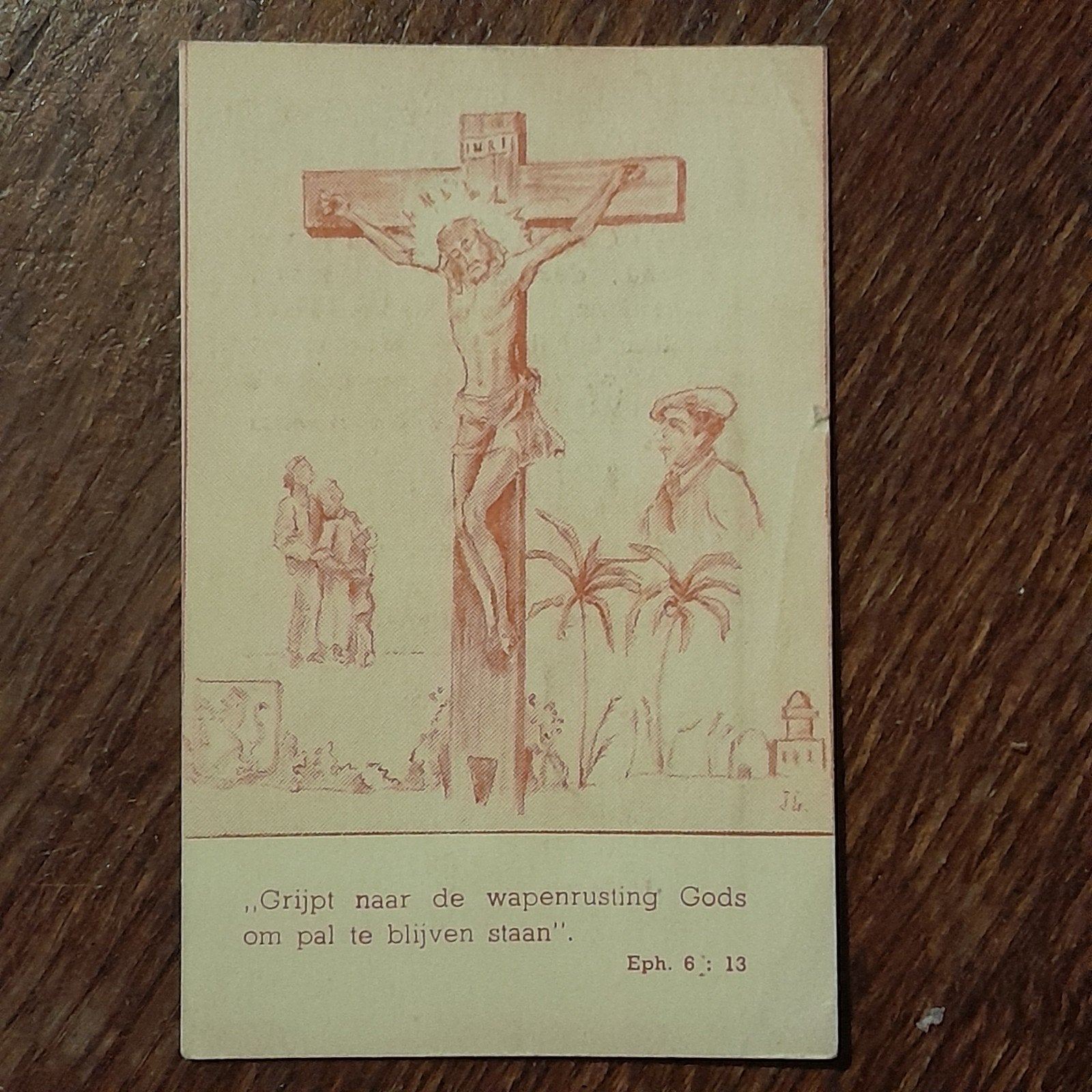 Herrineringsprent  legeraalmoezenier Ned Indië, Ophalen of Verzenden, Nederland