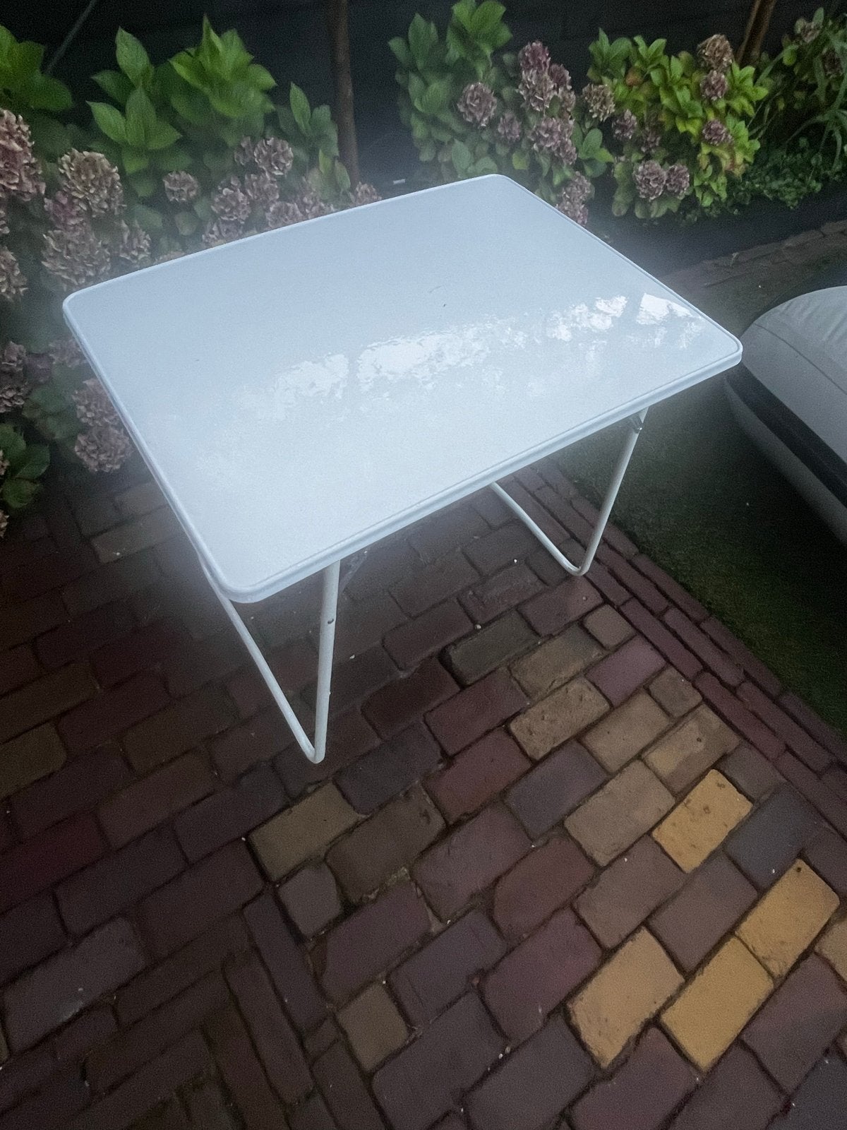 Campingtafel 80x60 cm, 65 cm hoog, Ophalen, Gebruikt, Campingtafel