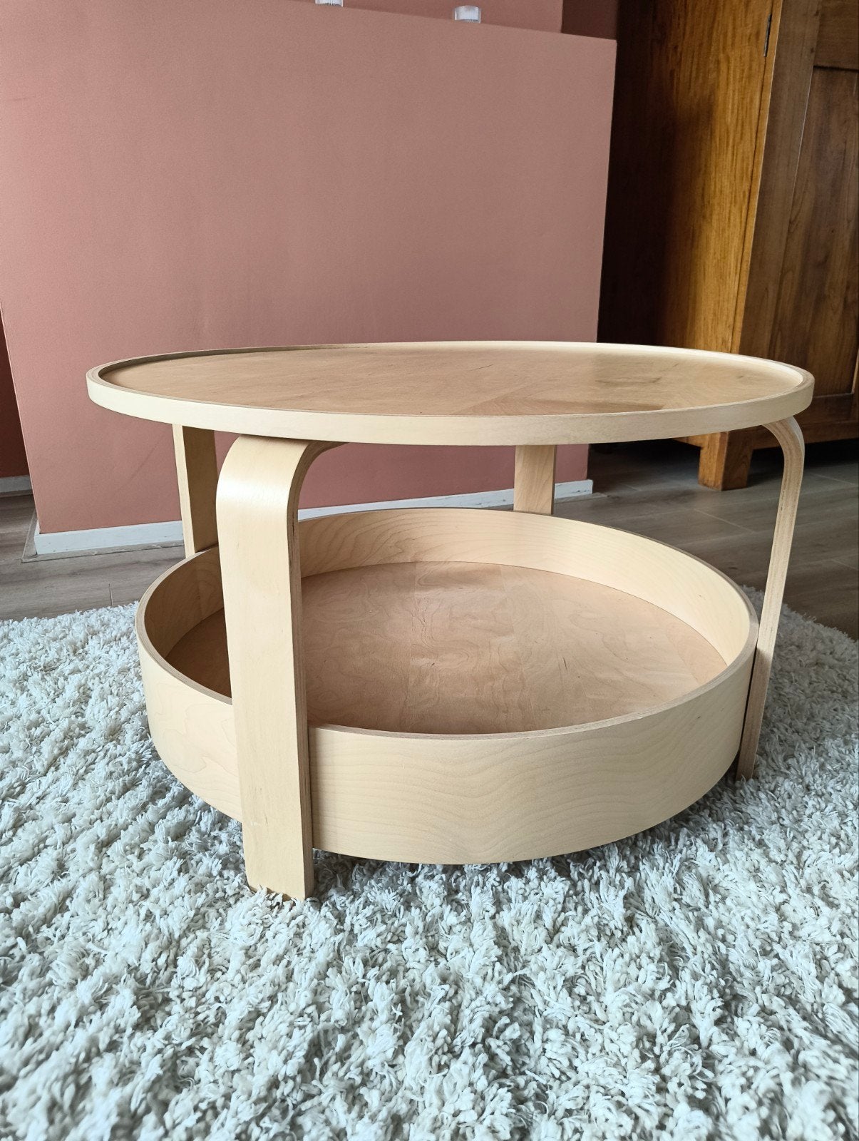 IKEA BORGEBY Salontafel, Huis en Inrichting, Tafels | Salontafels, Ophalen, 50 tot 100 cm, Modern, Scandinavisch, Rond