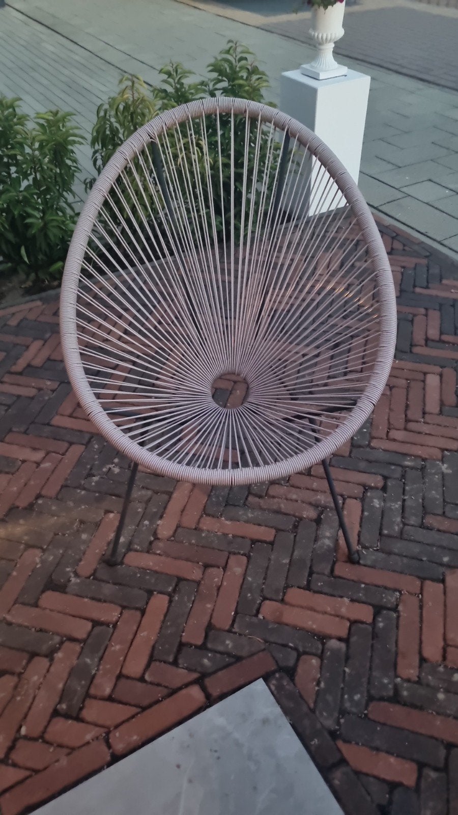 Jysk Tuinstoel - beige, Tuin en Terras, Tuinstoelen, Ophalen of Verzenden, Gebruikt