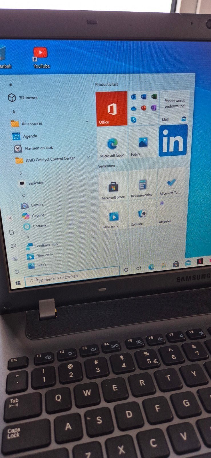 Samsung Laptop AMD A8-4500M 6GB RAM 1TB HDD Windows 10, Ophalen, Gebruikt, Minder dan 2 Ghz, AMD A8-4500M