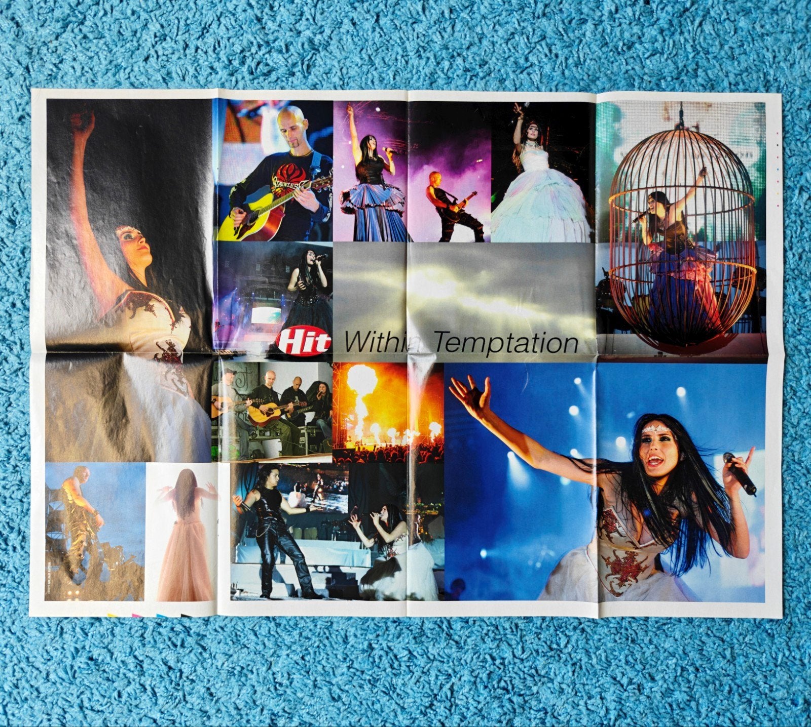 Within Temptation poster hitkrant vintage, Rechthoekig Liggend, Nieuw, Ophalen of Verzenden, A1 t/m A3