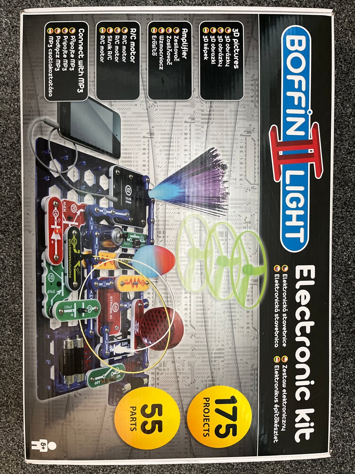 Boffin Electronic Kit - 175 projecten, Ophalen, Overige thema's, Meerkleurig, Zo goed als nieuw
