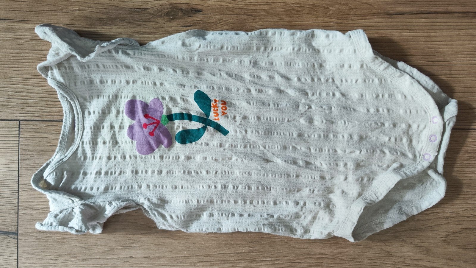 Hema romper maat 98/104 met bloem applicatie, Nacht- of Onderkleding, Gebruikt, Jongen of Meisje, Ophalen of Verzenden