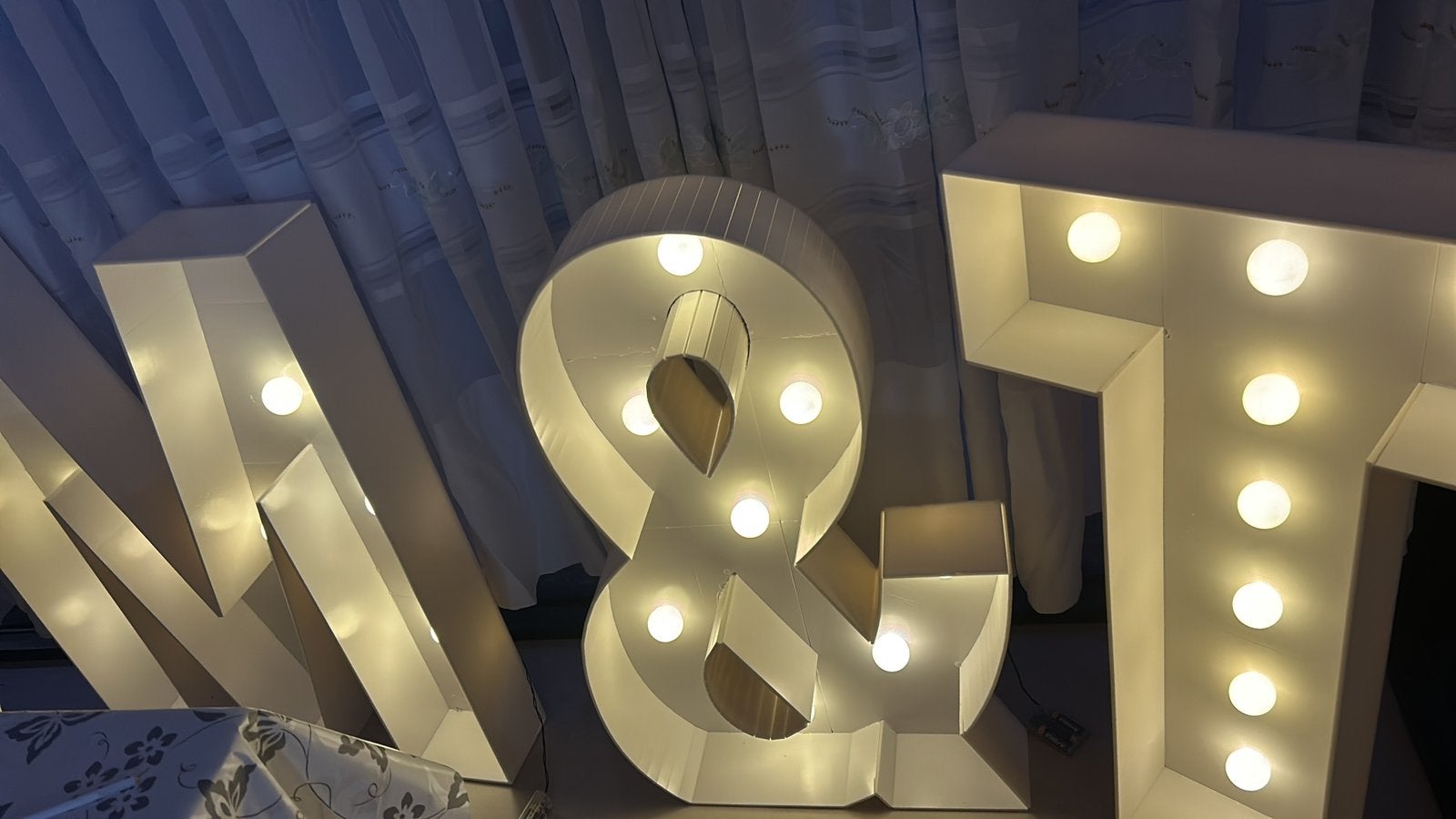 Grote verlichte letters, Huis en Inrichting, Lampen | Overige, Ophalen, Gebruikt