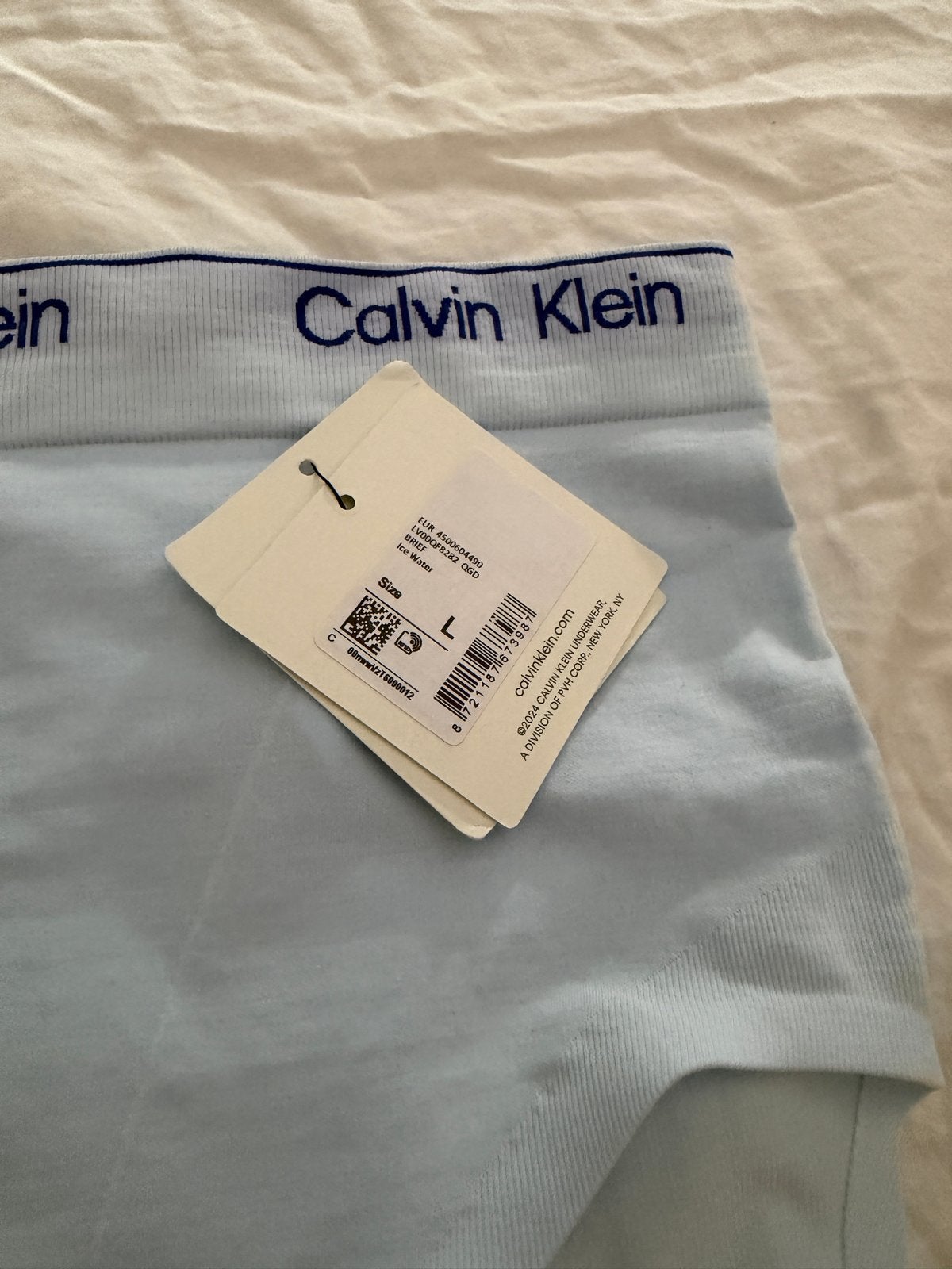 Nieuwe Calvin Klein Shapewear Slip - Ice Water, Ophalen of Verzenden, Blauw, Broekje of Short
