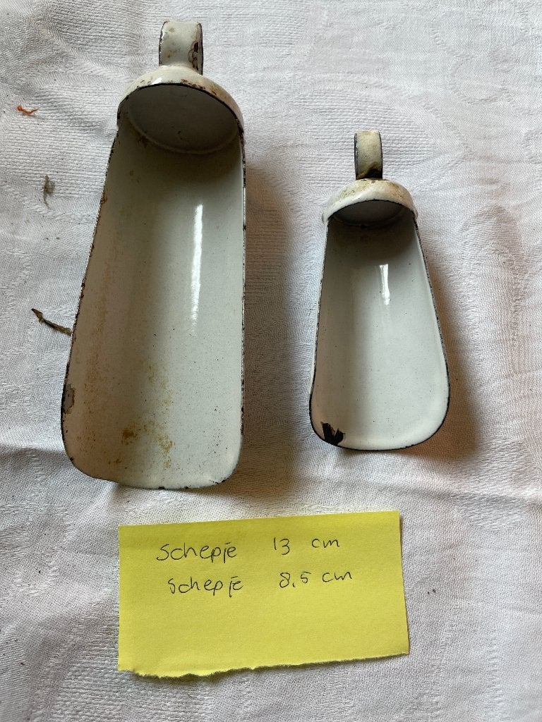 intage emaille grutterschepjes, Antiek en Kunst, Curiosa en Brocante, Ophalen of Verzenden